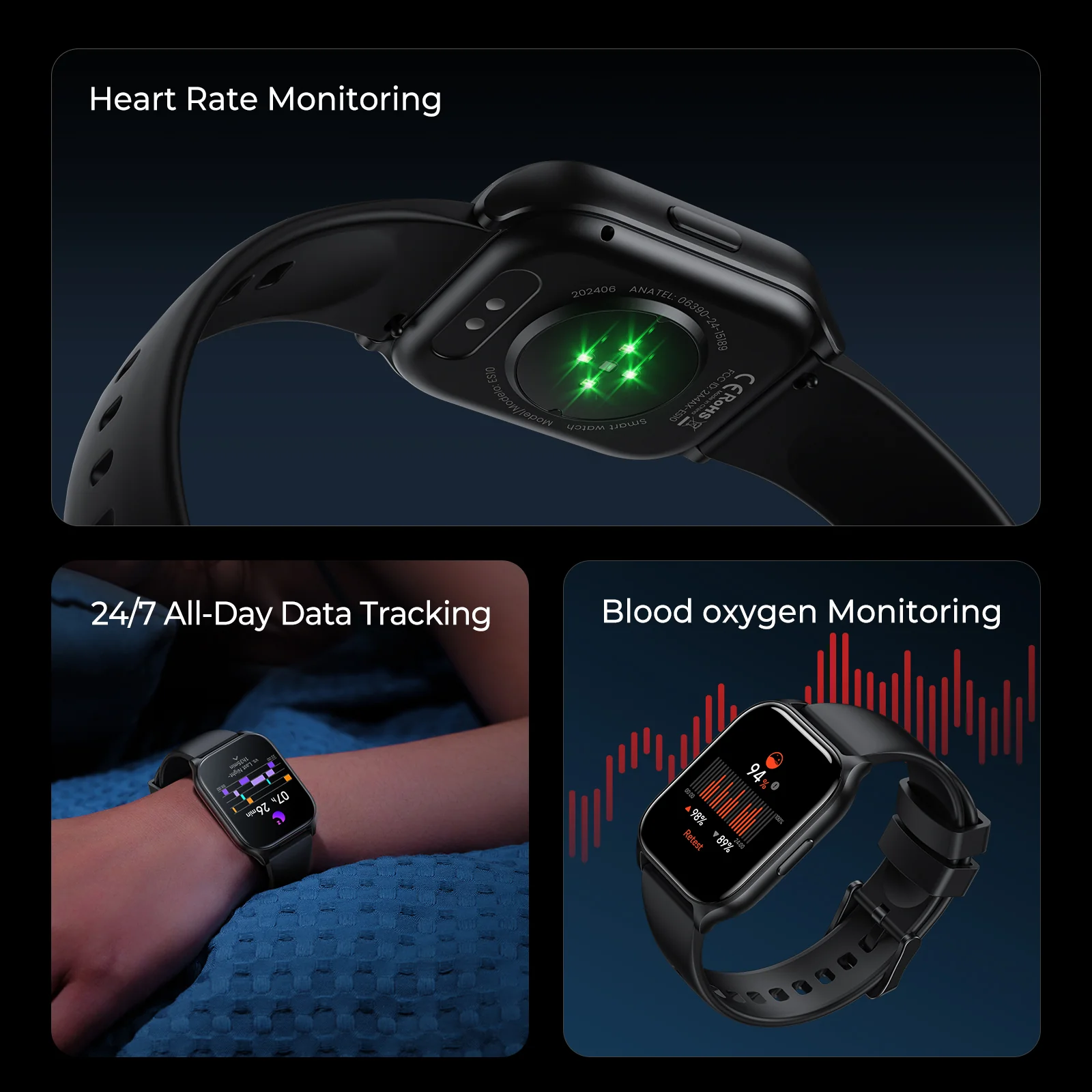 Tranya ES10 Smartwatch® Bluetooth Calling, Fitness Tracker, Sleep Tracking, 100+ Sports Mode - Image 4