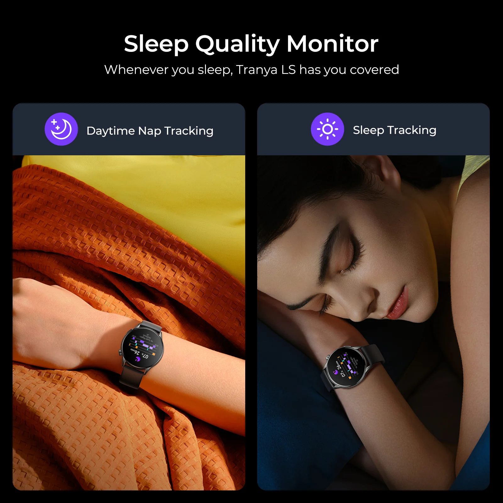 Tranya LS Smartwatch® Fitness Tracker, Sleep Tracking, 100+ Sports Mode, Bluetooth Calls, AI Voice Assistant - Image 2
