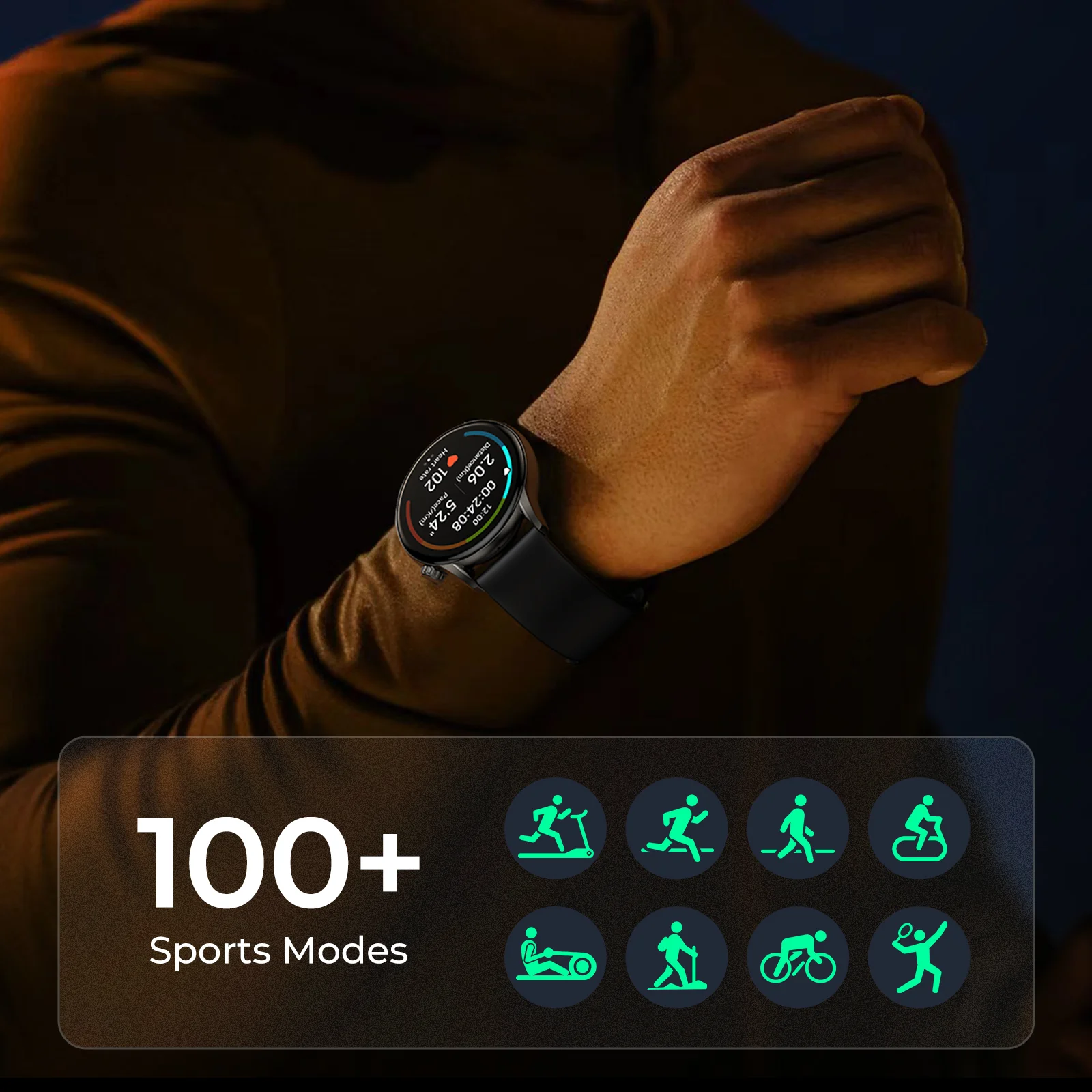 Tranya LS Smartwatch® Fitness Tracker, Sleep Tracking, 100+ Sports Mode, Bluetooth Calls, AI Voice Assistant - Image 4