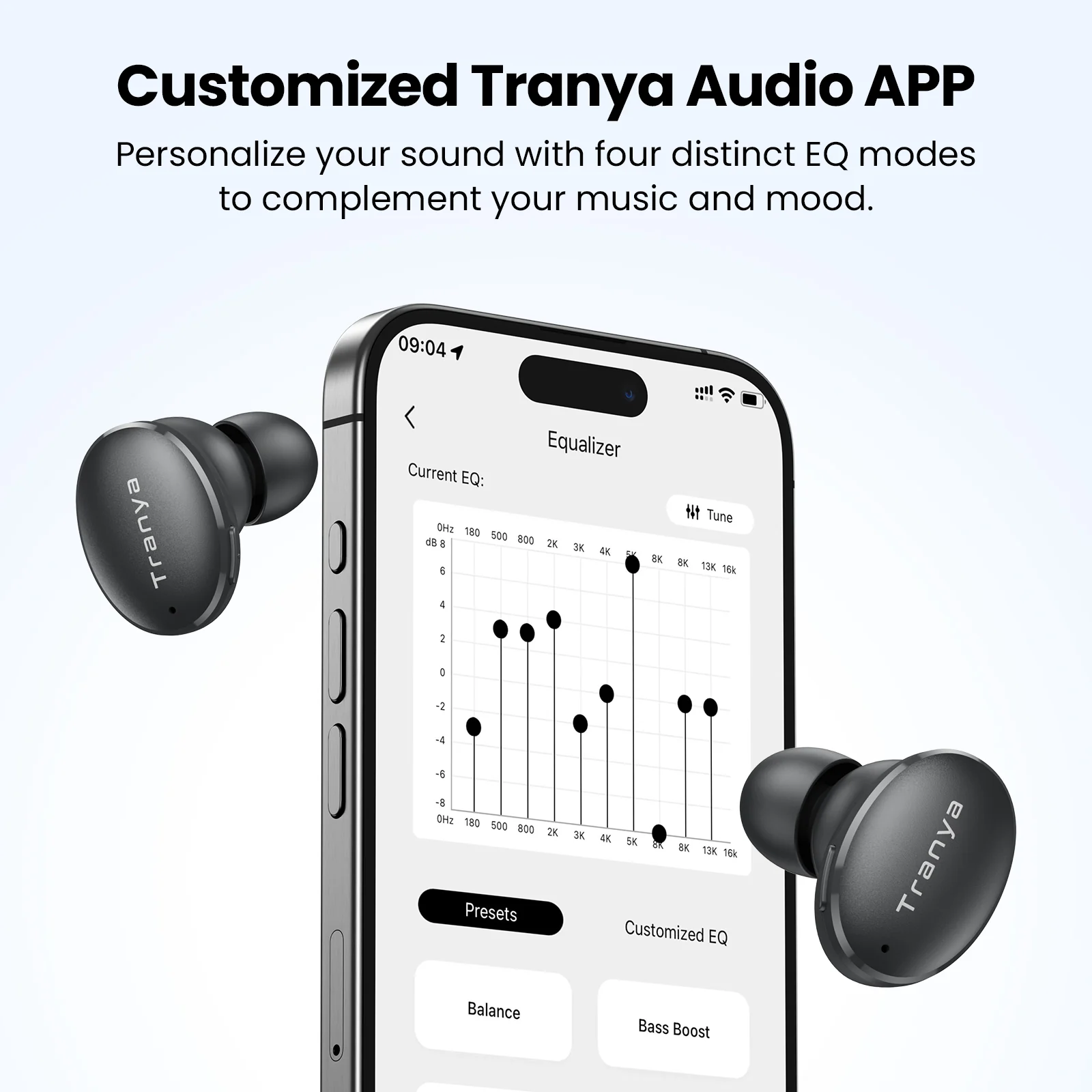 Tranya M20® APP Support Game Mode Bluetooth 5.3, 4-Micphones - Image 2