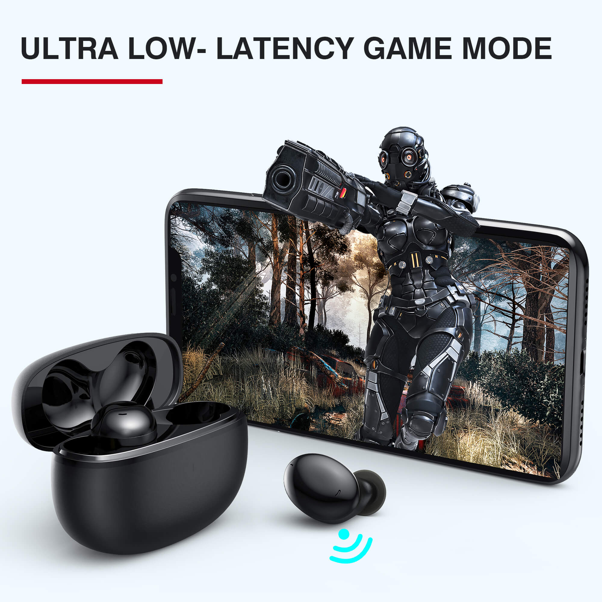 Tranya T20®Low-Latency Gaming Mode 4-Mic Design Ultra-light - Image 3