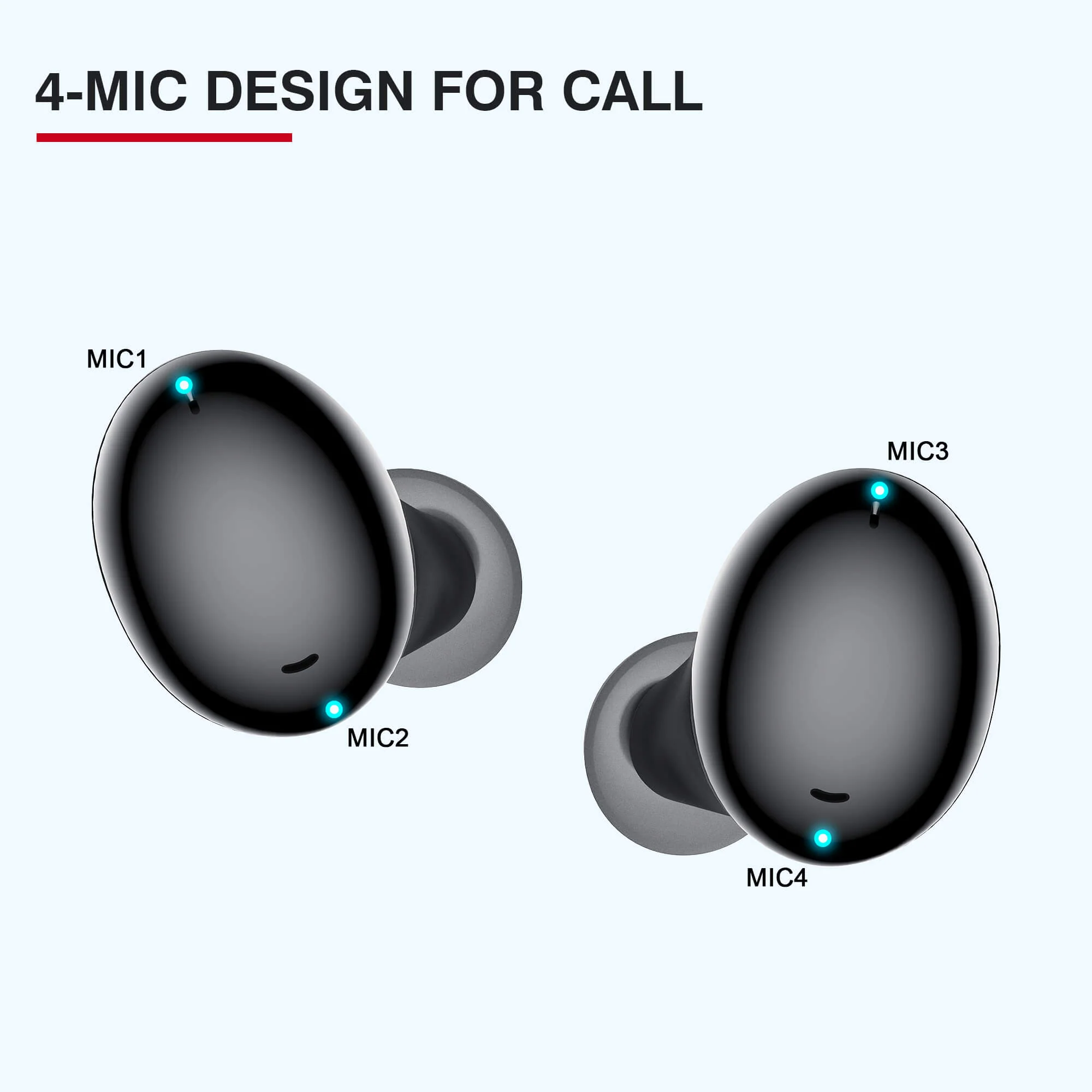 Tranya T20®Low-Latency Gaming Mode 4-Mic Design Ultra-light - Image 5