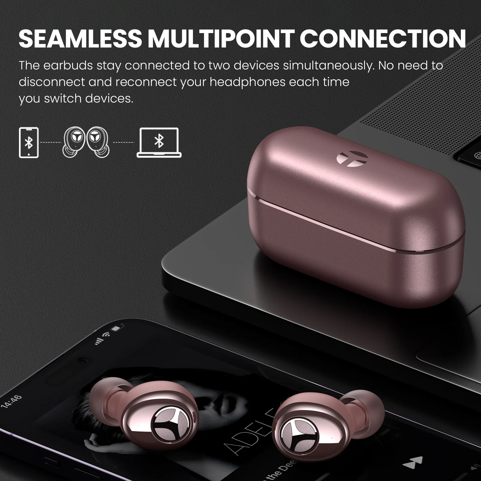 Tranya T6®Qualcomm QCC3040 SoC aptX™ Multi-device Connectivity APP Support - Image 10