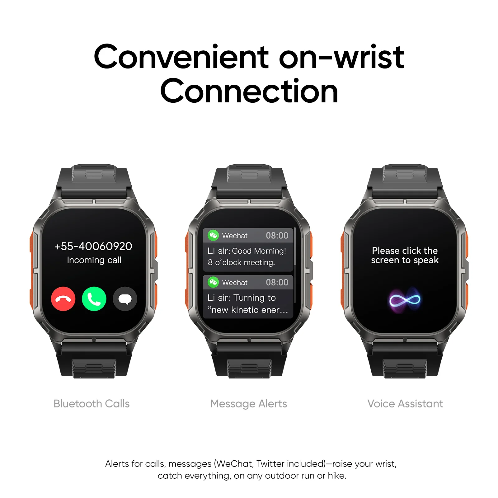 Tranya D28 Smartwatch® Bluetooth Calling, 100+ Sports Mode, Health Monitoring of Sleep, Heart Rate, Blood Oxygen, Compatible with Android/iOS System - Image 4
