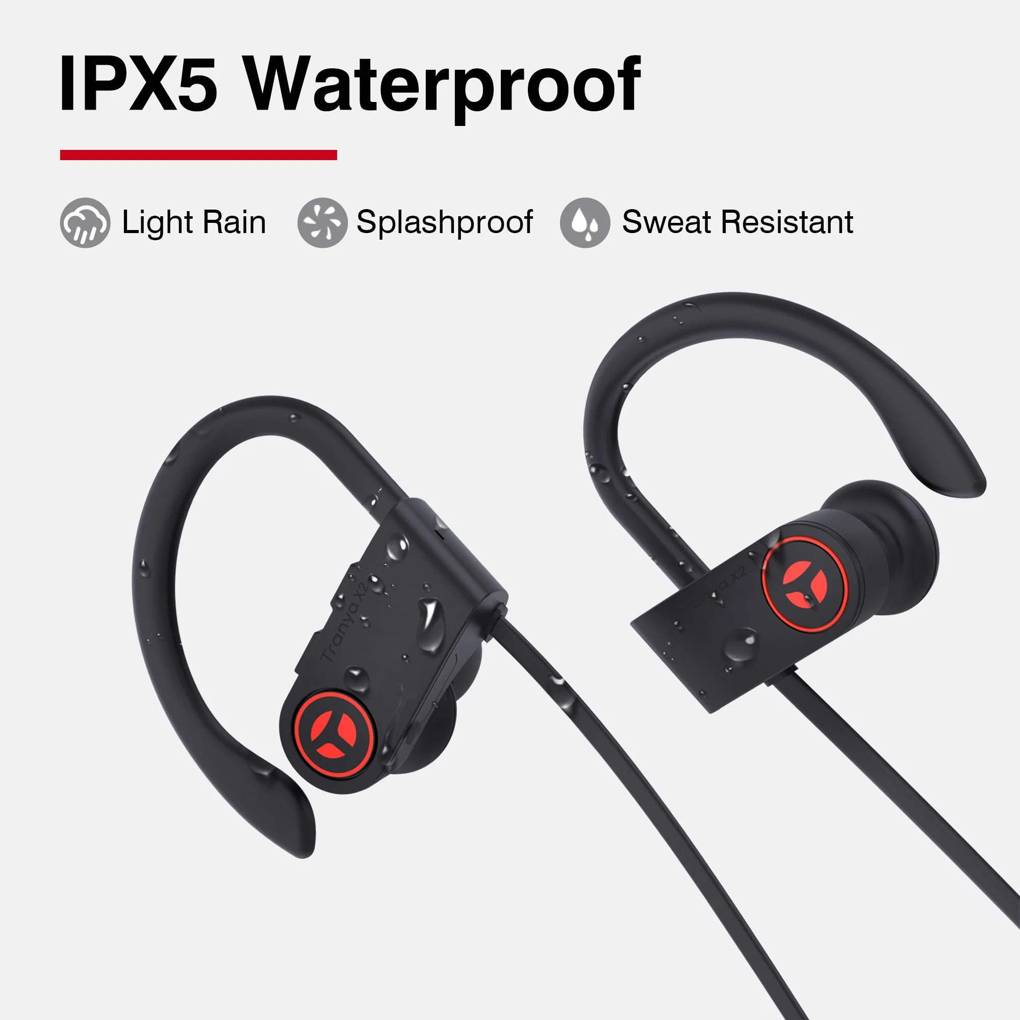 Tranya X2®4-Microphone Incredible Sound Quality IP-X5 - Image 5