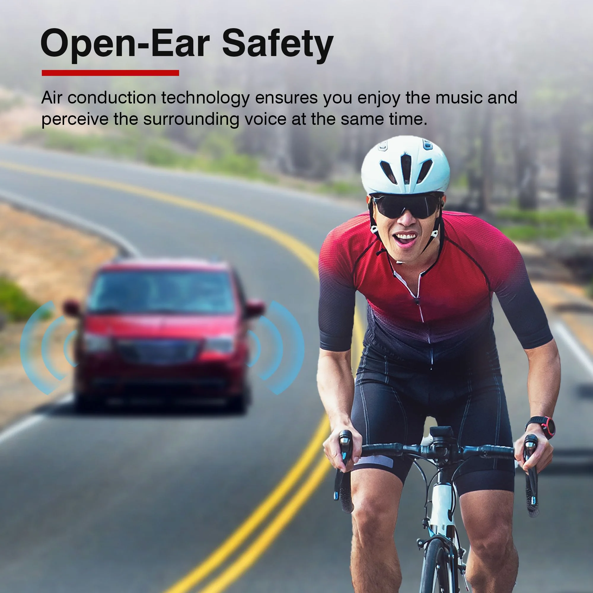 Tranya X3® Open Ear Design CVC 8.0 Noise Cancellation Sports Headphone - Image 5